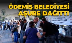 ÖDEMİŞ BELEDİYESİ AŞURE DAĞITTI