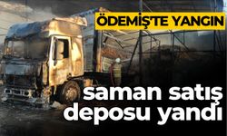 ÖDEMİŞ’TE YANGIN