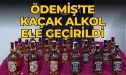 ÖDEMİŞ’TE KAÇAK ALKOL ELE GEÇİRİLDİ 