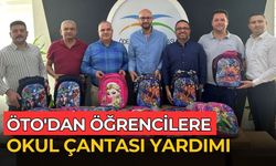 ÖTO'DAN ÖĞRENCİLERE OKUL ÇANTASI YARDIMI