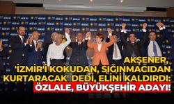 Akşener, 'İzmir'i kokudan, sığınmacıdan kurtaracak' dedi, elini kaldırdı: Özlale, büyükşehir adayı!