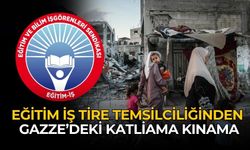 EĞİTİM İŞ TİRE TEMSİLCİLİĞİNDEN GAZZE’DEKİ KATLİAMA KINAMA