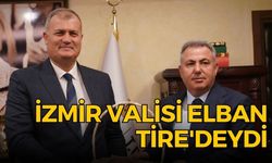 İzmir Valisi Elban Tire'deydi