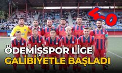 ÖDEMİŞSPOR LİGE GALİBİYETLE BAŞLADI 4-0