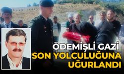 ÖDEMİŞLİ GAZİ SON YOLCULUĞUNA UĞURLANDI