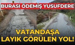 VATANDAŞA LAYIK GÖRÜLEN YOL! BURASI ÖDEMİŞ YUSUFDERE