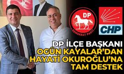 DP İlçe Başkanı Ogün Kayalar’dan Hayati Okuroğlu’na tam destek