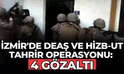İzmir'de DEAŞ ve Hizb-ut Tahrir Operasyonu: 4 Gözaltı