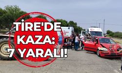 Tire'de kaza: 7 yaralı!