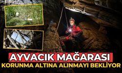 AYVACIK MAĞARASI KORUNMA ALTINA ALINMAYI BEKLİYOR