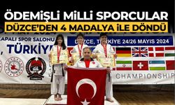 ÖDEMİŞLİ MİLLİ SPORCULAR DÜZCE’DEN 4 MADALYA İLE DÖNDÜ