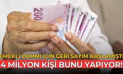 Emekli zammı için geri sayım başlamıştı 4 milyon kişi bunu yapıyor!