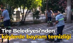 Tire Belediyesi’nden köylerde bayram temizliği