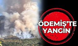 ÖDEMİŞ’TE YANGIN