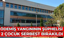 ÖDEMİŞ YANGINININ ŞÜPHELİSİ 2 ÇOCUK SERBEST BIRAKILDI