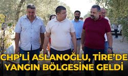 CHP’li Aslanoğlu, Tire’de yangın bölgesine geldi