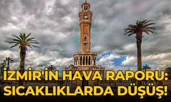 İzmir'in hava raporu: Sıcaklıklarda düşüş!