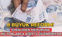 8 büyük reform! Emekliden memuruna milyonlarca kişiyi ilgilendiriyor