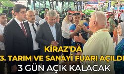 KİRAZ'DA 3. TARIM VE SANAYİ FUARI AÇILDI  3 GÜN AÇIK KALACAK