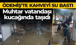 VATANDAŞ MAHSUR KALINCA  MUHTAR KUCAĞINDA TAŞIDI