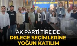 AK Parti Tire'de Delege Seçimlerine Yoğun Katılım