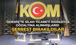 ÖDEMİŞ’TE SİLAH TİCARETİ İDDİASIYLA GÖZALTINA ALINMIŞLARDI SERBEST BIRAKILDILAR