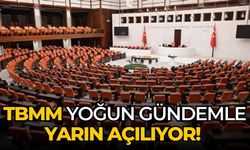 TBMM yoğun gündemle yarın açılıyor!