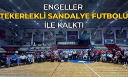 Engeller tekerlekli sandalye futbolu ile kalktı