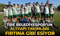 Tire Belediyespor’un altyapı takımları fırtına gibi esiyor