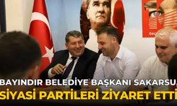 BAYINDIR BELEDİYE BAŞKANI SAKARSU, SİYASİ PARTİLERİ ZİYARET ETTİ