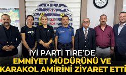 İYİ PARTİ TİRE’DE EMNİYET MÜDÜRÜNÜ VE KARAKOL AMİRİNİ ZİYARET ETTİ