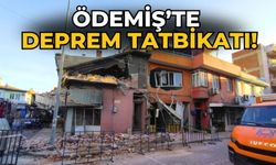 Ödemiş’te deprem tatbikatı!