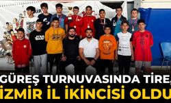 Güreş turnuvasında Tire, İzmir il ikincisi oldu