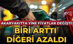 Akaryakıtta yine fiyatlar değişti! Biri arttı diğeri azaldı