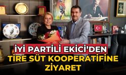 İYİ PARTİLİ EKİCİ’DEN  TİRE SÜT KOOPERATİFİNE ZİYARET