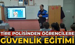 TİRE POLİSİNDEN ÖĞRENCİLERE GÜVENLİK EĞİTİMİ