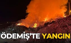 ÖDEMİŞ’TE YANGIN