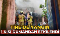 Tire’de yangın 1 kişi dumandan etkilendi