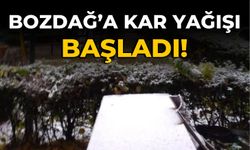 Bozdağ’a kar yağışı başladı!