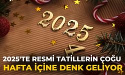 2025'te resmi tatillerin çoğu hafta içine denk geliyor