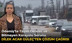 Ödemiş’te Taşan Dereler ve Bitmeyen Karayolu Sorunu Dilek Acar Güleç'ten Çözüm Çağrısı