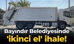 Bayındır Belediyesinde 'ikinci el' ihale!