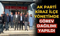 AK PARTİ KİRAZ İLÇE YÖNETİMDE GÖREV DAĞILIMI YAPILDI