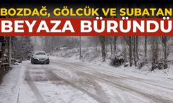 BOZDAĞ, GÖLCÜK VE SUBATAN BEYAZA BÜRÜNDÜ