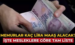 Memurlar kaç lira maaş alacak? İşte mesleklere göre tam liste