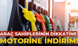 Araç sahiplerinin dikkatine motorine indirim!