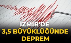 İzmir'de 3,5 büyüklüğünde deprem