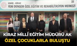 KİRAZ MİLLİ EĞİTİM MÜDÜRÜ AK, ÖZEL ÇOCUKLARLA BULUŞTU