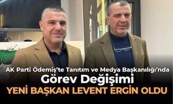 AK Parti Ödemiş’te Tanıtım ve Medya Başkanılığı’nda Görev Değişimi  Yeni Başkan Levent Ergin Oldu