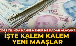 2025 yılında hangi memur ne kadar alacak? İşte kalem kalem yeni maaşlar